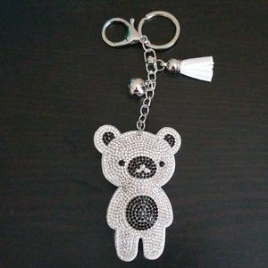 🎈SALE Rhinestone Bear keychain purse charm